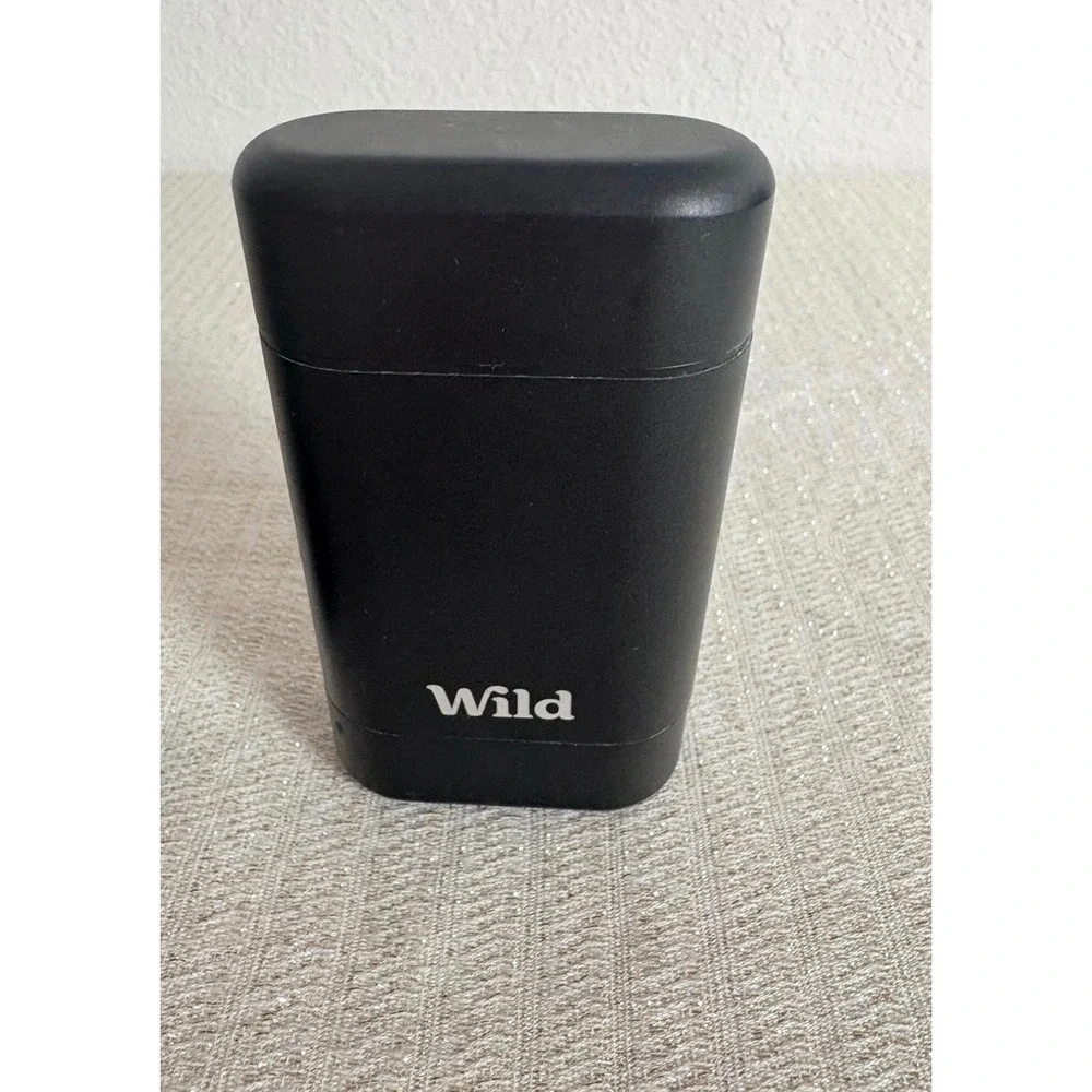 Wild Deodorant Case Set of two Black new unused Refillable Aluminum Matte Finish
